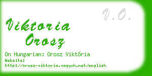 viktoria orosz business card